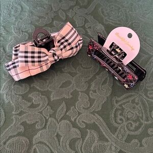 Plaid and Designer Inspired Hair Clip Bundle